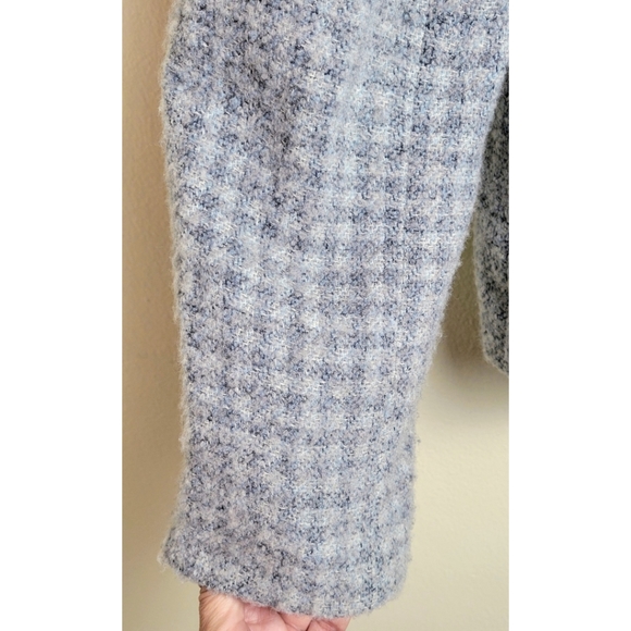 Jones New York Vintage Plaid Wool Blazer Gray Size 14 - Picture 4 of 9